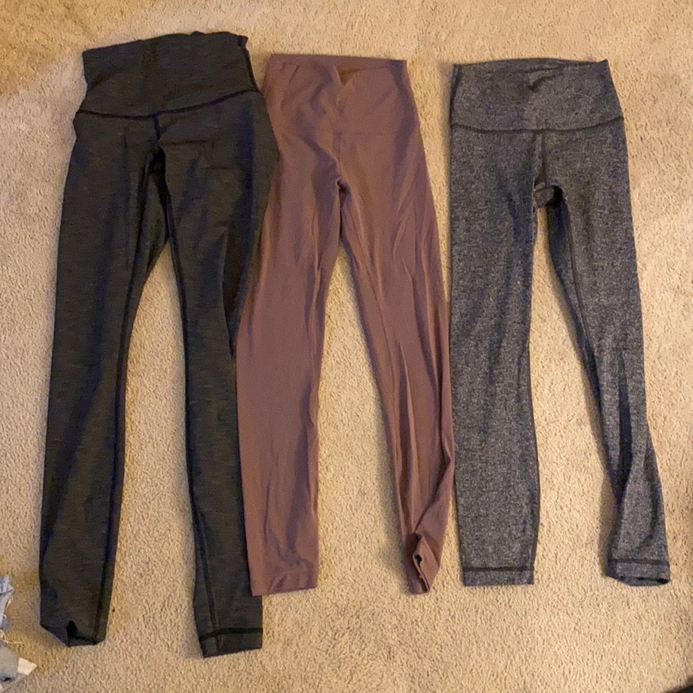 3 pairs of lululemon leggings